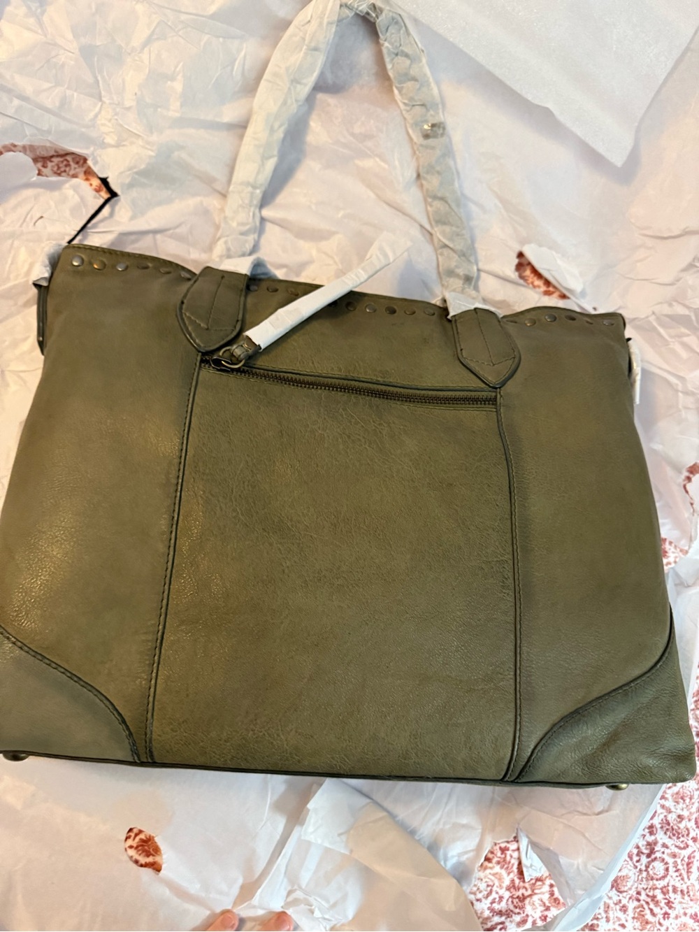 Frye Soraya Shopper in Sage